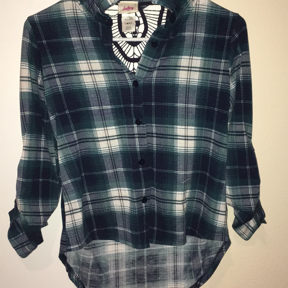 plaid top